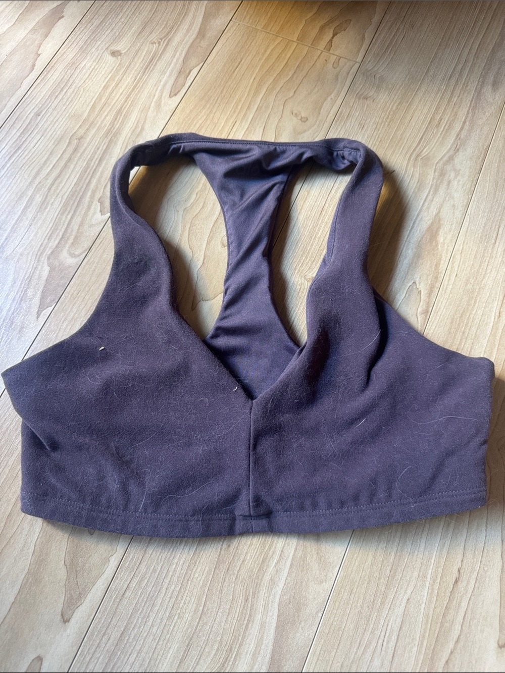 ALO Yoga Racerback Bralette in Dark Brown